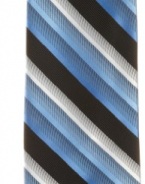 Haggar Men's Washable Shaded Review Stripe Tie