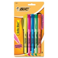 BIC Brite Liner, Assorted Colors (5-Pack)