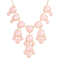 Bubble Necklace,Statement Necklace, Bubble Jewelry(Fn0508-Pink)