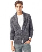 Instantly add an air of sophistication to any look with this shawl-collar cardigan from American Rag.