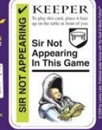 Monty Python Fluxx - Sir Not-Appearing Promo Card