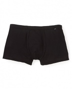 A modern essential: BOSS Black's boxer brief, featuring a thin waistband and plenty of stretch for a customized fit.