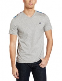 Fred Perry Men's V-Neck With Tartan Trim