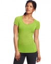 Calvin Klein Performance Women's Shirred V-Neck Workout Tee