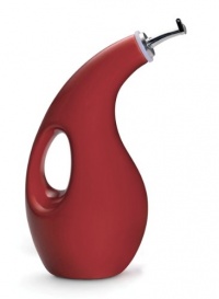 Rachael Ray Stoneware EVOO Oil Dispensing Bottle, Red