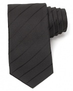 Perfect for a night on the town, this handsome stripe tie is crafted in super-soft Italian silk for just the right touch.