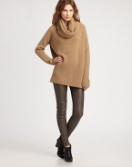 Slightly oversized and styled with a cozy cowlneck, all in a lush blend of wool, alpaca and camel.CowlneckDropped shouldersLong sleevesPullover style50% wool/20% nylon/20% alpaca/10% camelDry cleanImported of Italian fabricModel shown is 5'11 (180cm) wearing US size Small.