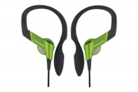 Panasonic RPHS33G In-Ear Water-Resistant Sport-Clip Earbud Headphones (Lime Green)