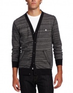 Marc Ecko Cut & Sew Men's Stripe Jersey Cardigan