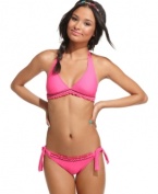 Tied & true: Hobie's smocked brief bottom features adjustable side ties for a cute, customizable look!