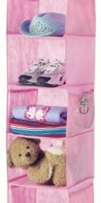 Whitmor 6636-1234-PINK Fashion Polypro Color Organizer Collection Hanging Accessory Shelves, Pink