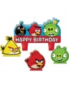 Angry Birds Molded Mini Cake Candle Set Party Supplies