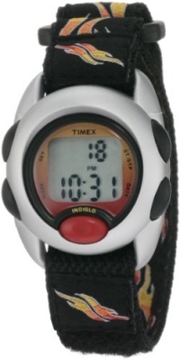 Timex Kids' T78751 Digital Flames Fast Wrap Velcro Strap Watch