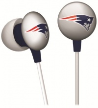 iHip NFF10200NEP NFL New England Patriots Mini Ear Buds, Blue/Red/White