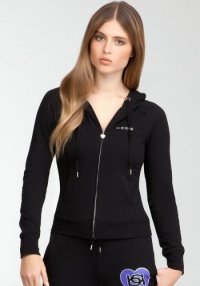 bebe Bebe Logo Threaded Heart Hoodie -Web Exclusive