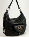 Michael Kors Fulton Genuine Leather Large Shoulder Bag Purse Handbag