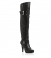 G by Guess Women's Tarmatic Over-the-knee Buckle Boots in Black