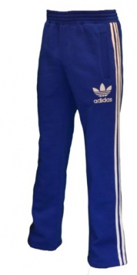 Adidas Originals Men's Bungee Fleece Track Pants-Blue