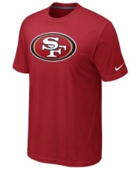 Go big! Display your love for the San Francisco 49ers loud and proud in this oversized-logo t-shirt from Nike.