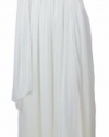 Alex Evenings Women's Long Chiffon Dress with Scarf Ivory (8)