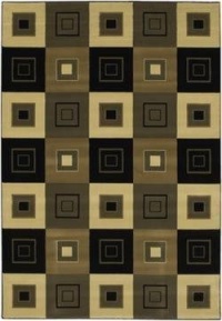 Couristan Everest Cubics New Khaki Area Rug 2'7x7'10