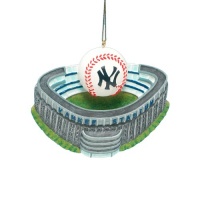 Kurt Adler 3-3/4-Inch New York Yankees Yankee Stadium with Baseball Ornament