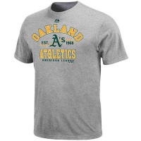 MLB Majestic Oakland Athletics Ash Dial It Up T-shirt