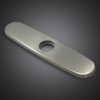 8 Kitchen Sink Faucet Hole Cover Deck Plate Escutcheon, Brushed Nickel