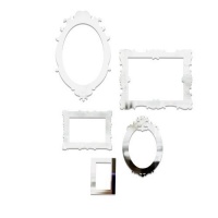 Umbra Frama Mirrored Wall Decor Appliques, Set of 5