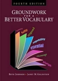 Groundwork for a Better Vocabulary