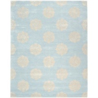 Safavieh Soho Collection SOH724A Handmade Light Blue New Zealand Wool Area Rug, 2-Feet by 3-Feet