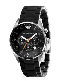 Emporio Armani Black Band Black Dial - Quartz, Men's Watch AR5858