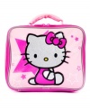 Whether she needs to pack a big lunch or just carry some sweet snacks, this lunchbox from Hello Kitty keeps her food fresh.