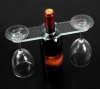 BYKES Clear Acrylic Eco-friendly Picnic Outing Wine Glass Holder