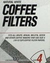 KRUPS 983 Natural White Paper Coffee Filters, 100-Count