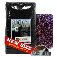 Black Knight Dark Roast Organic Fair Trade, 2 Pound Bag, Whole bean coffee, Fresh Roasted Coffee LLC.