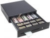 Point of Sale/Cash Register Heavy Duty RJ-12 Key-Lock Cash Drawer w/Bill & Coin Trays (Black) - Keep Your Money Safe!