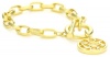 T Tahari Essential Gold Tone Bracelet with Open Work Circle Charm Bracelet