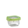 OXO Good Grips LockTop 13-1/2-Ounce Square Container with Green Lid