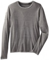 Buffalo by David Bitton Men's N-Emas Long Sleeve Crew Neck Tee