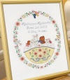 Bucilla Baby 45607 Counted Cross Stitch Birth Record Kit, Sweet Dreams