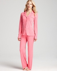 This Josie pajama set is perfectly tailored for a flattering fit between the sheets.