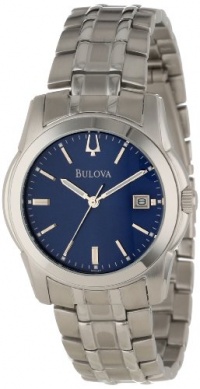 Bulova Men's 96G47 Blue Silver-Tone Bracelet Watch