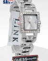 GUESS U95162L1 Feminine Shine + Sparkle Watch in Silver