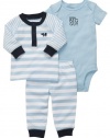 Carters Little Big Guy Elephant Henley Set BLUE 3 Mo