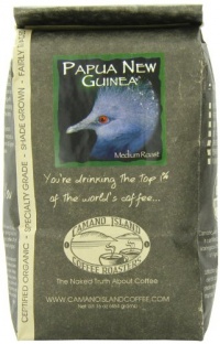 Organic Camano Island Coffee Roasters Papua New Guinea, Medium Roast, Whole Bean, 16 Ounce Bag