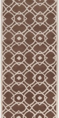 Area Rug 2x8 Runner Transitional Brown-Beige Color - Surya Goa Rug from RugPal