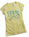 GUESS Kids Girls big girl logo top, LIME (16)