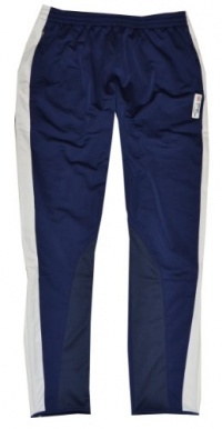 Ralph Lauren Men London Logo Ankle Zipper Athletic Pants (XL, Navy/white)