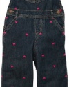 OshKosh B'Gosh Denim Overalls w/ All Over Print - Denim Print-9M